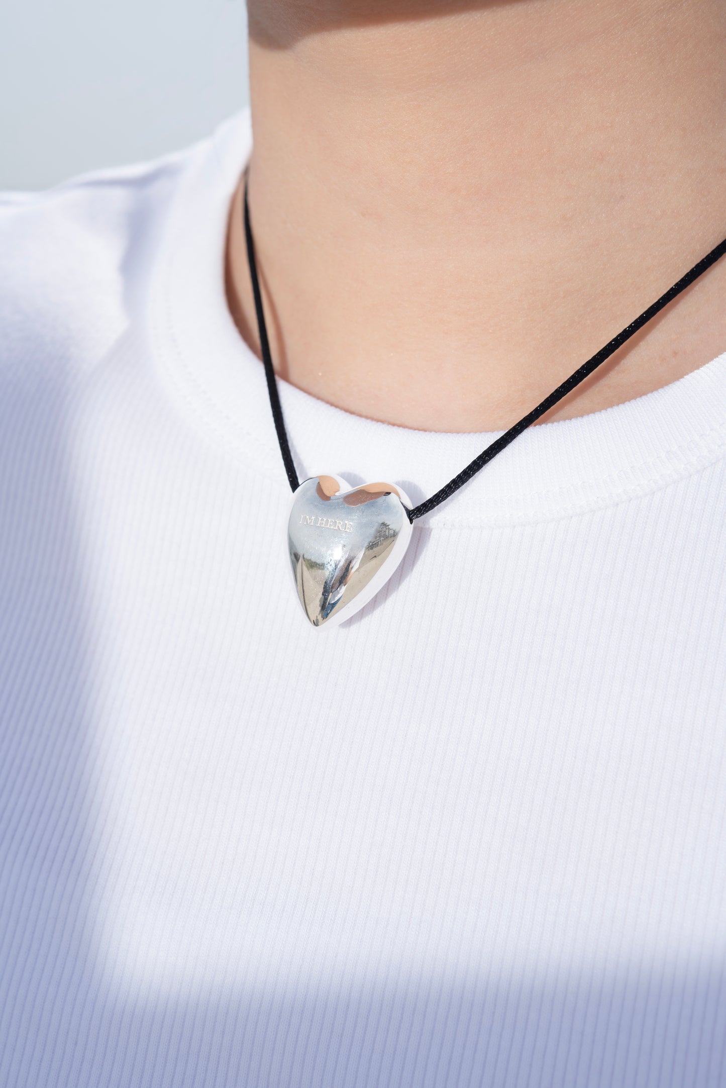Here Heart Necklace-M