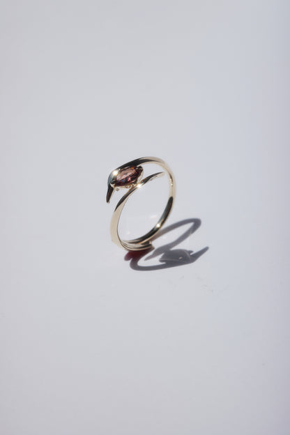 Polaris Line Ring  / K10 - Sapphire