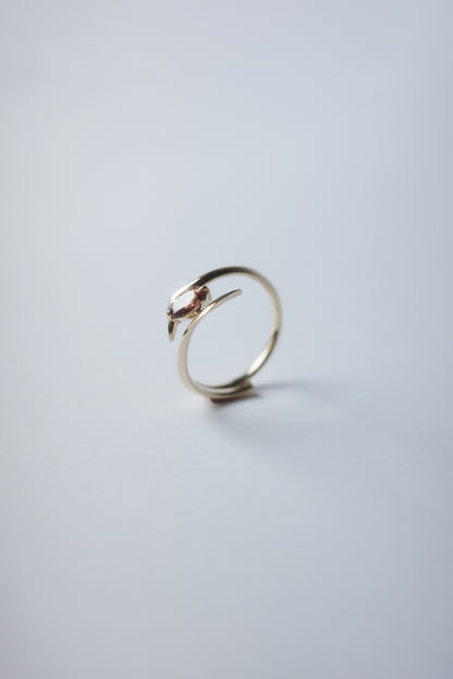 Polaris Line Ring  / K10 - Sapphire