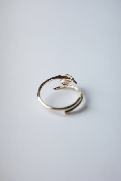 Polaris Line Ring  / K10 - Sapphire
