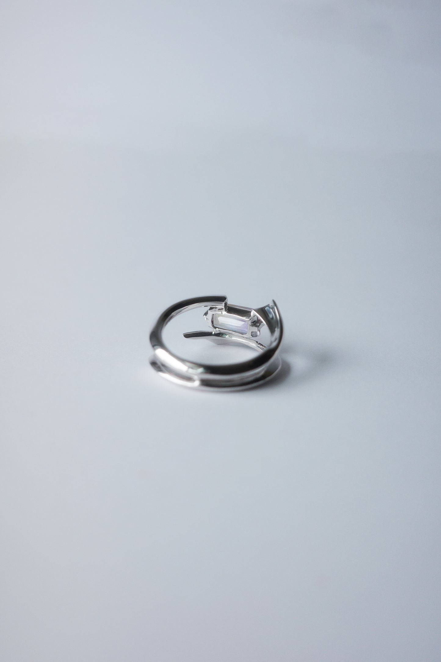 Polaris Line Ring  / Silver - Ametrine