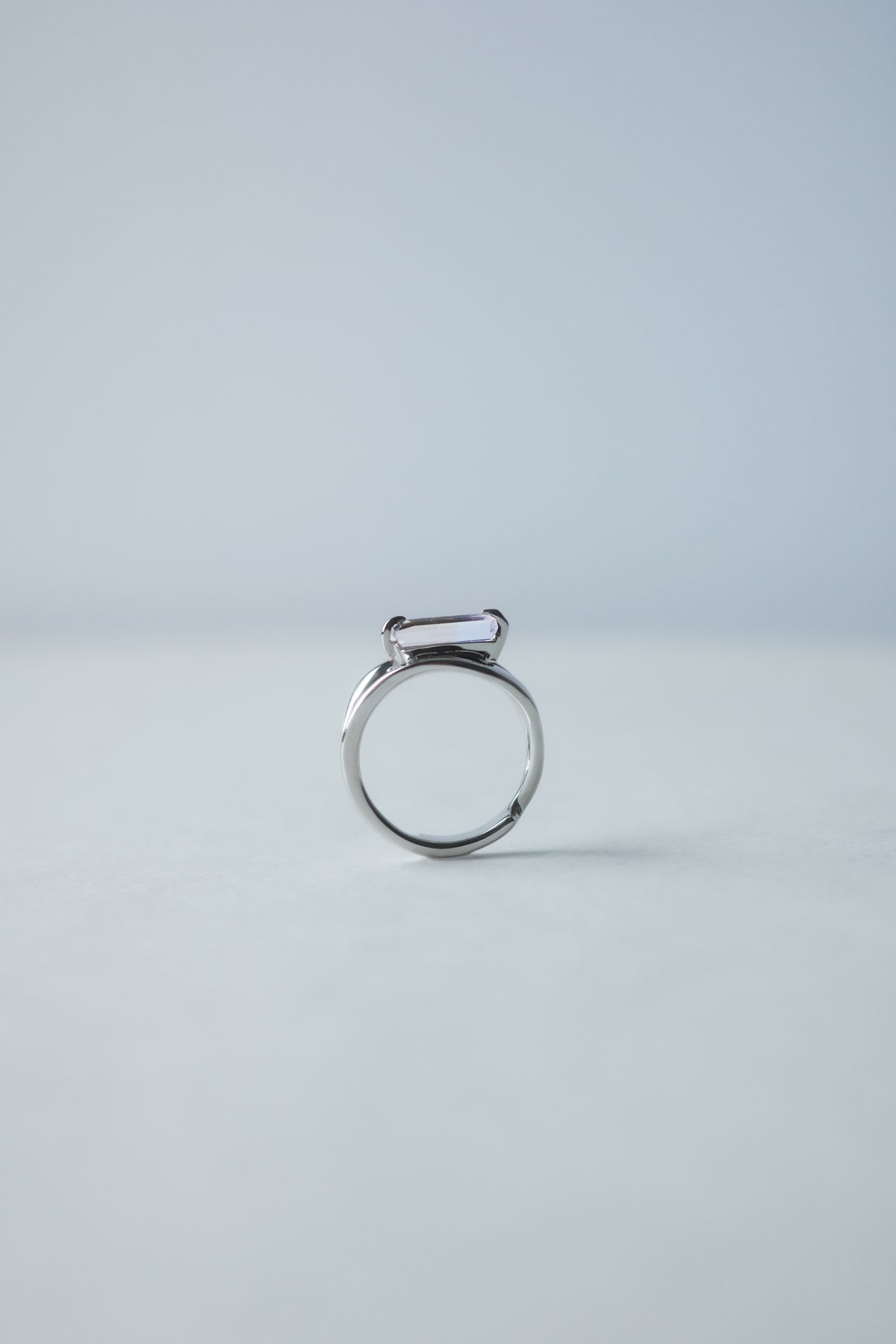 Polaris Line Ring  / Silver - Ametrine