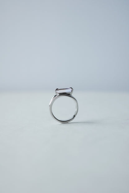 Polaris Line Ring  / Silver - Ametrine