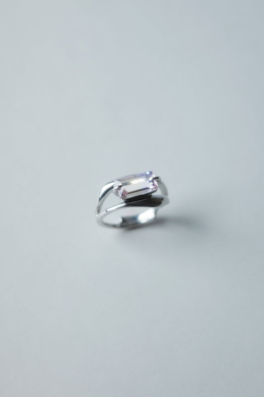 Polaris Line Ring  / Silver - Ametrine